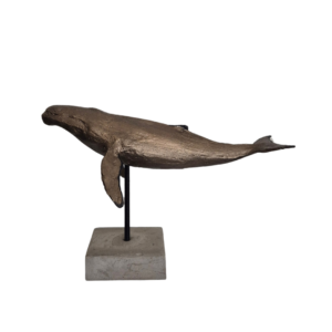 Whale Sculpture Metallic - 15cm